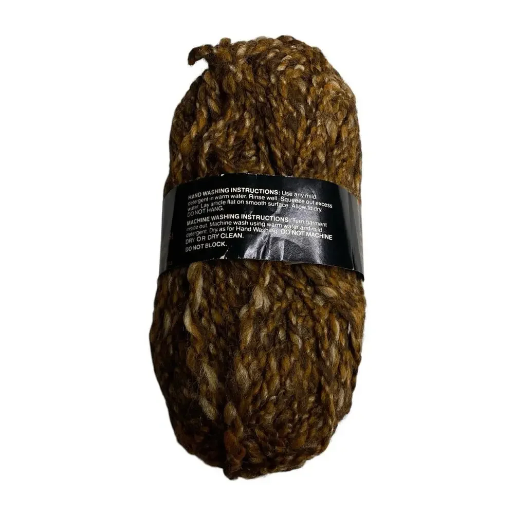 Bucilla Rustique Olefin Yarn Brown Bulky Ireland 1.75oz Each Color 4 Lot of 8